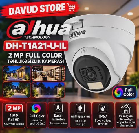 Müşahidə kamerası Dahua DH-T1A21-U-IL 2MP — Баку