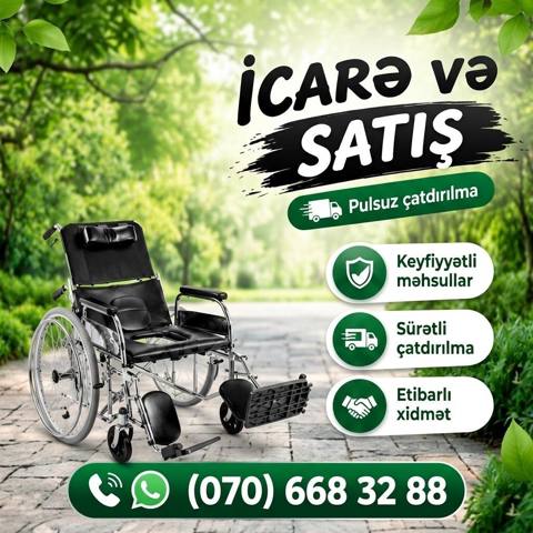Tibbi əlil arabası – icarə və satış Model: sanitar funksiyalı əlil — 350 ₼ · Baku · Əlil arabalar Tibbi əlil arabası – icarə və satış Model: sanitar funksiyalı əlil — Baku