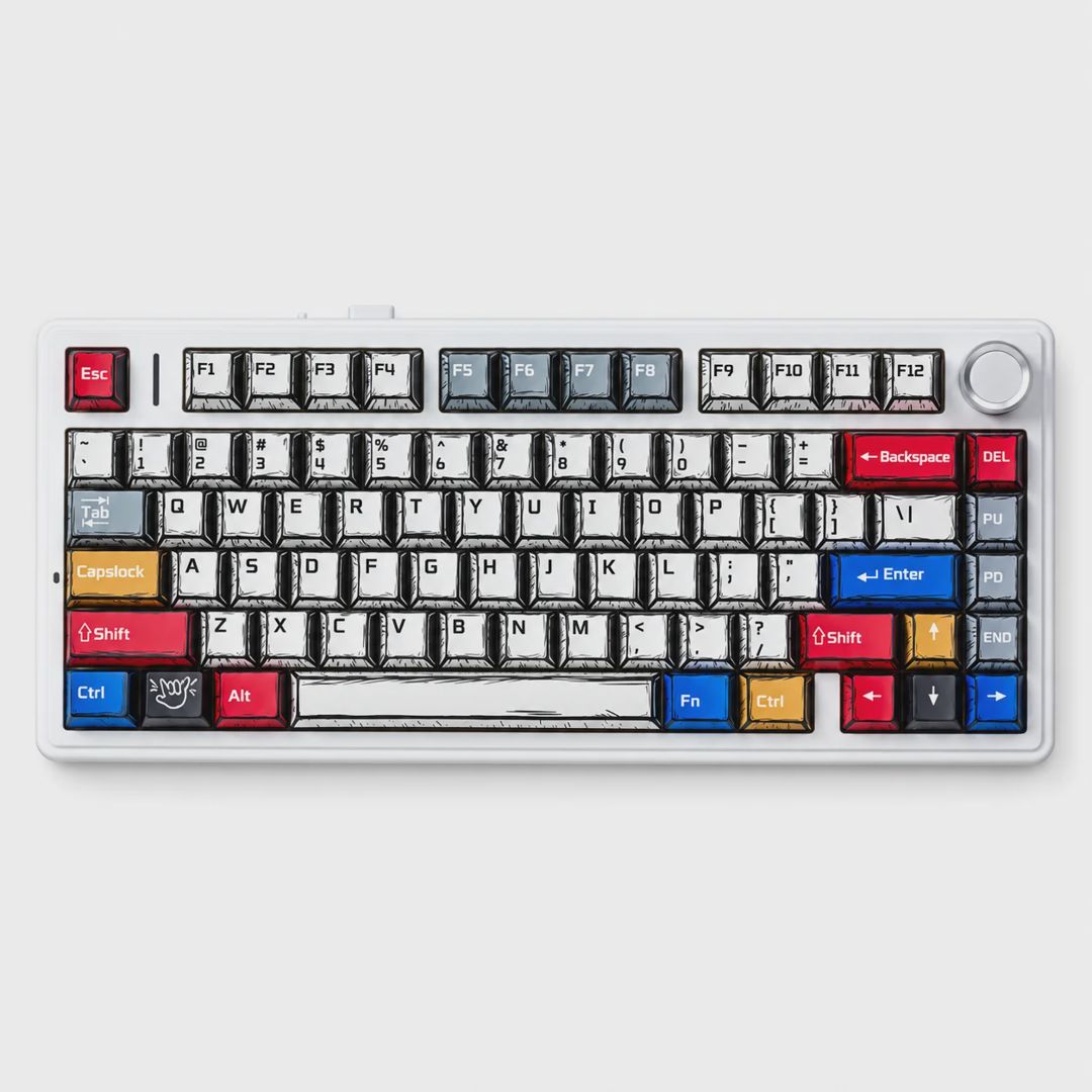 Aula F75 Comic Keycaps Gaming Keyboard — Klaviaturalar və siçanlar, Bakı (2)