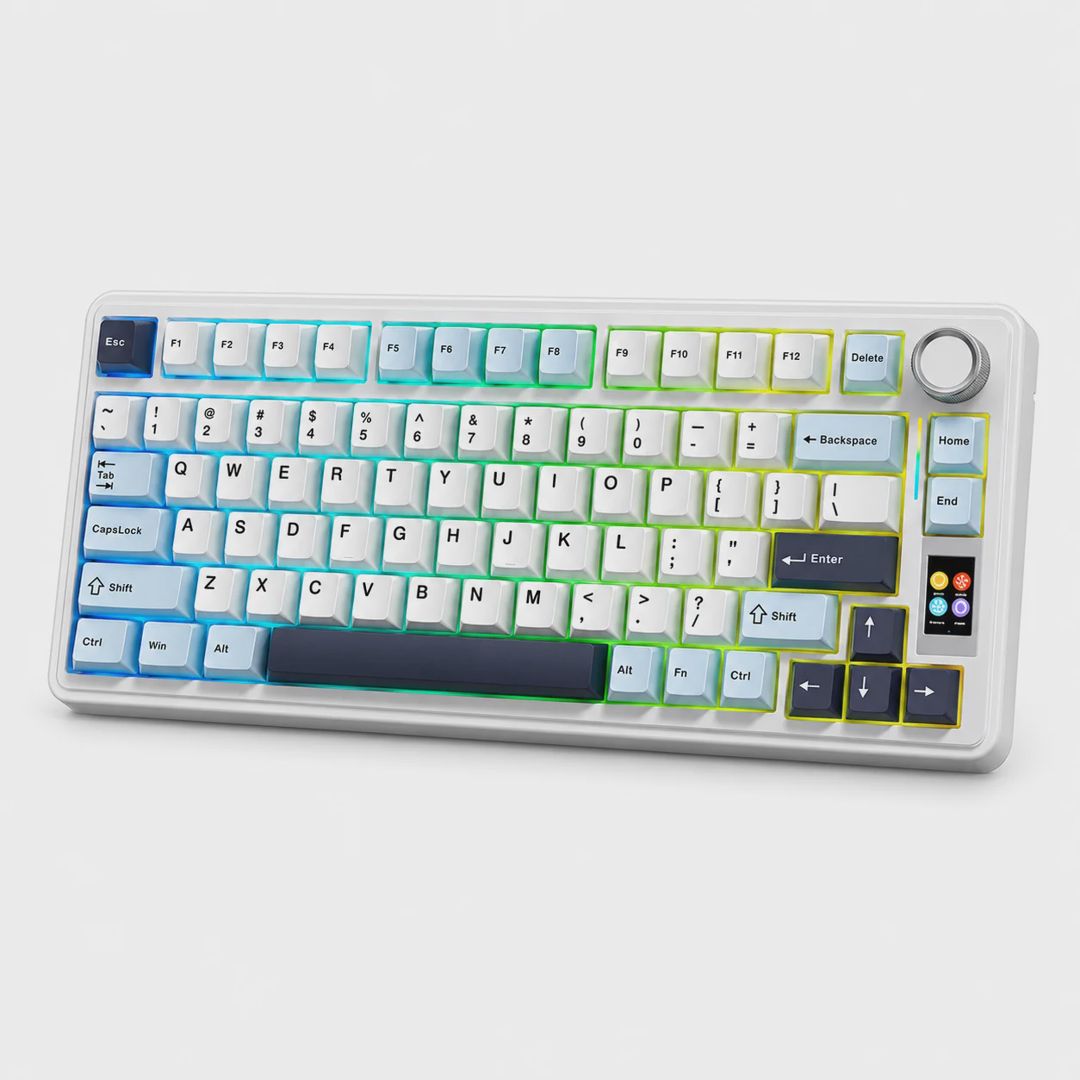 Aula S75 Pro White Blue Gaming Keyboard — Klaviaturalar və siçanlar, Bakı (3)