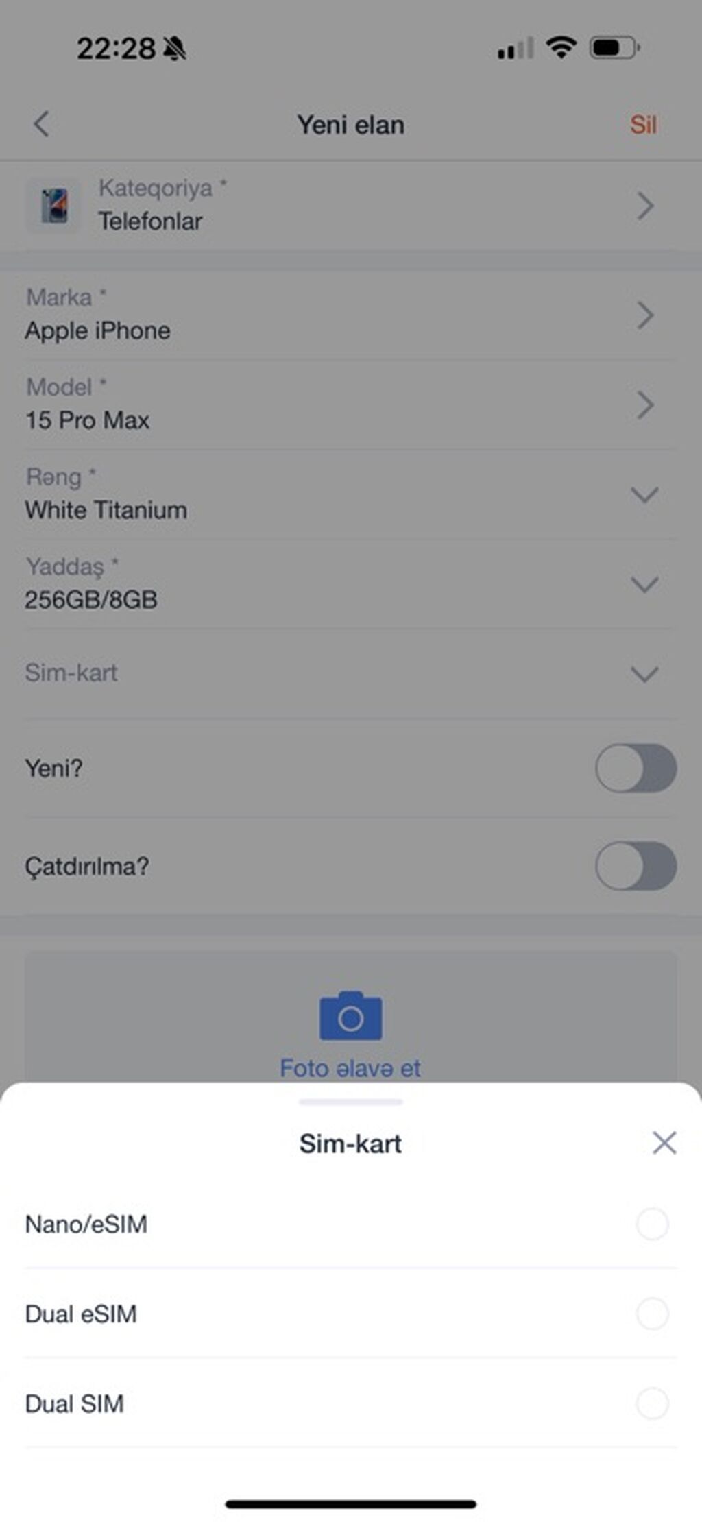 IPhone 15 Pro Max, 256 GB, White Titanium, Face ID — Apple iPhone, Bakı (3)