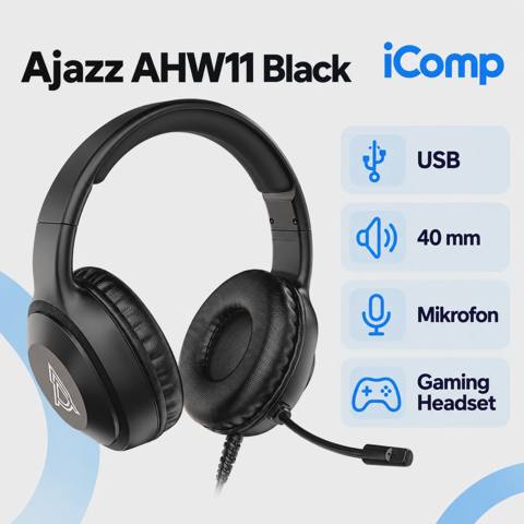 Ajazz AHW11 Black Gaming Qulaqlıq — 49 ₼ · Baku · Qulaqcıqlar Ajazz AHW11 Black Gaming Qulaqlıq — Baku