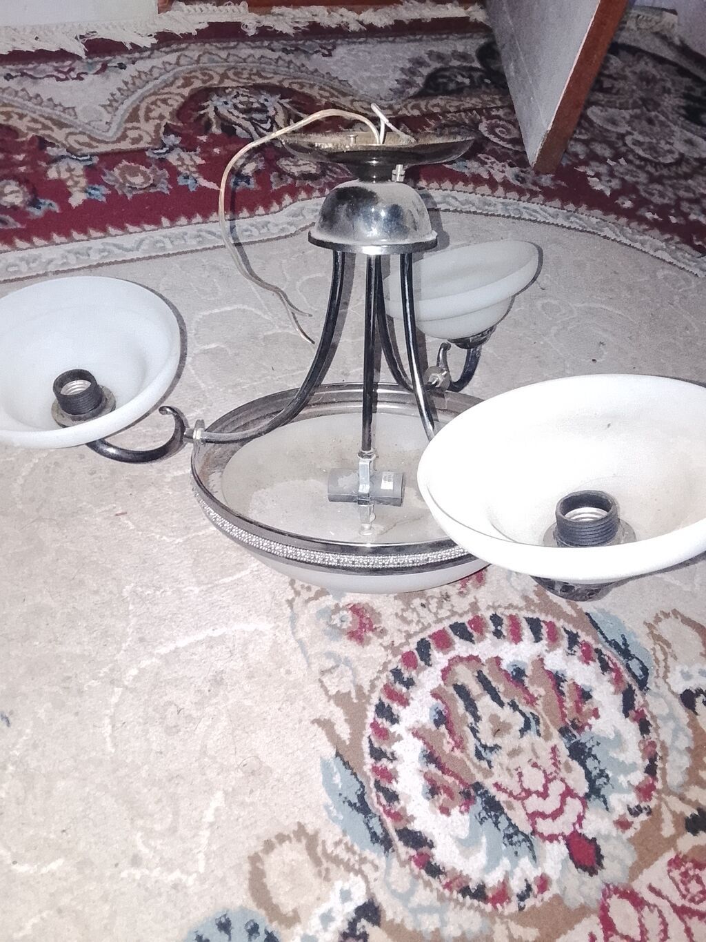 Çılçıraq, 4 lampa, Şüşə — Tavan is?qlar? v? cilc?raqlar, Bakı (3)