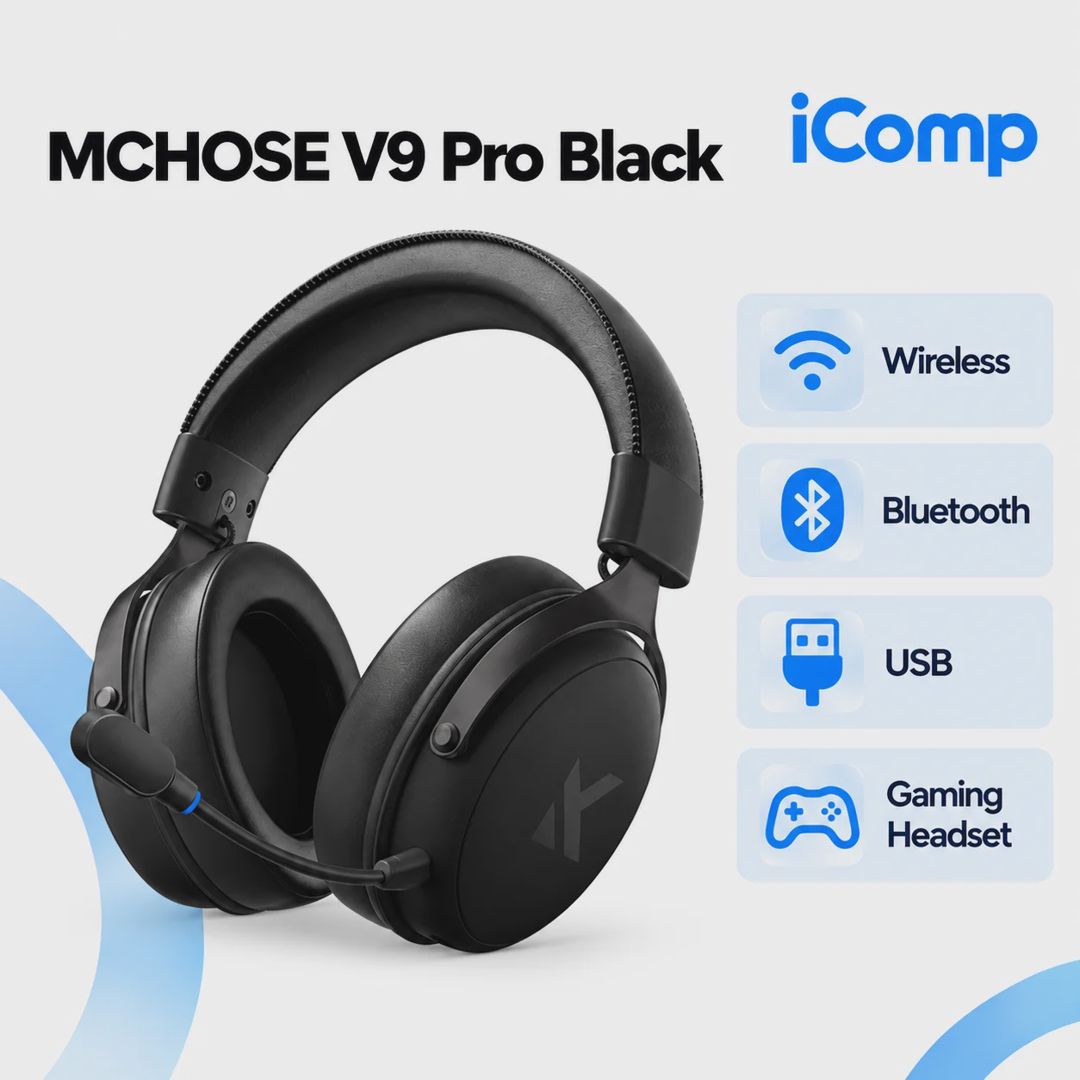 Mchose V9 Pro Black Gaming Qulaqlıq — Qulaqcıqlar, Bakı