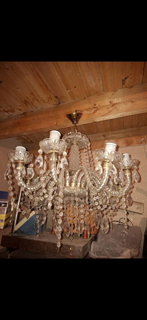 Çılçıraq, 10 və daha çox lampa, Xrustal — Gəncə