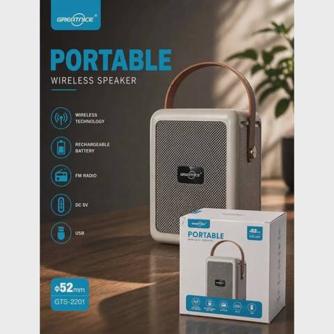 Portativ dinamik Greatnice GTS-2201 White — Bakı