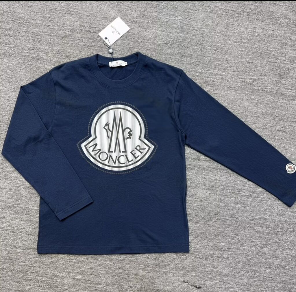 Futbolka, Moncler, XL, rəng - Ağ — Futbolka və polo, Bakı (7)