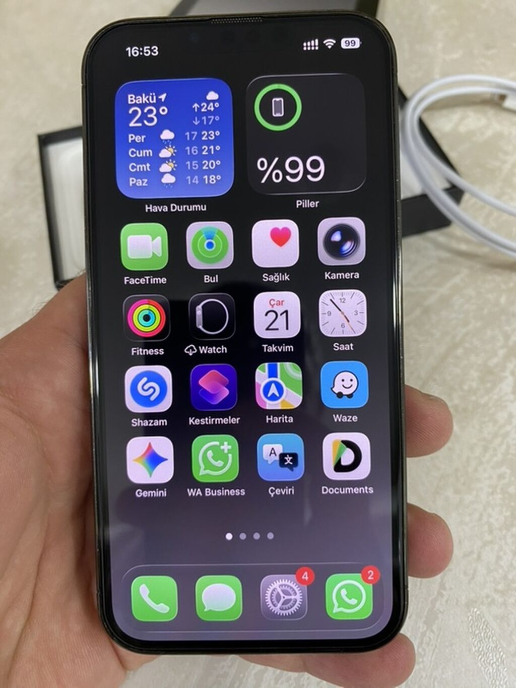 IPhone 13 Pro, 128 GB, Graphite, Sənədlərlə — Apple iPhone, Bakı (2)