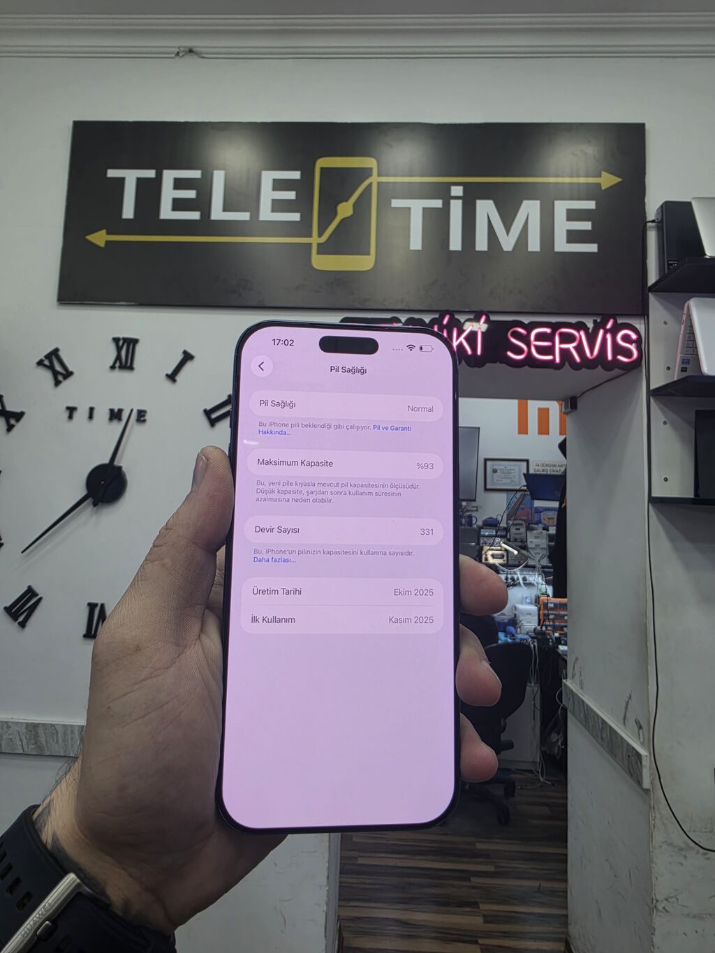 IPhone 17 Pro Max, 256 GB, Blue Titanium, Zəmanət, Simsiz şarj, Face ID — Apple iPhone, Bakı (2)