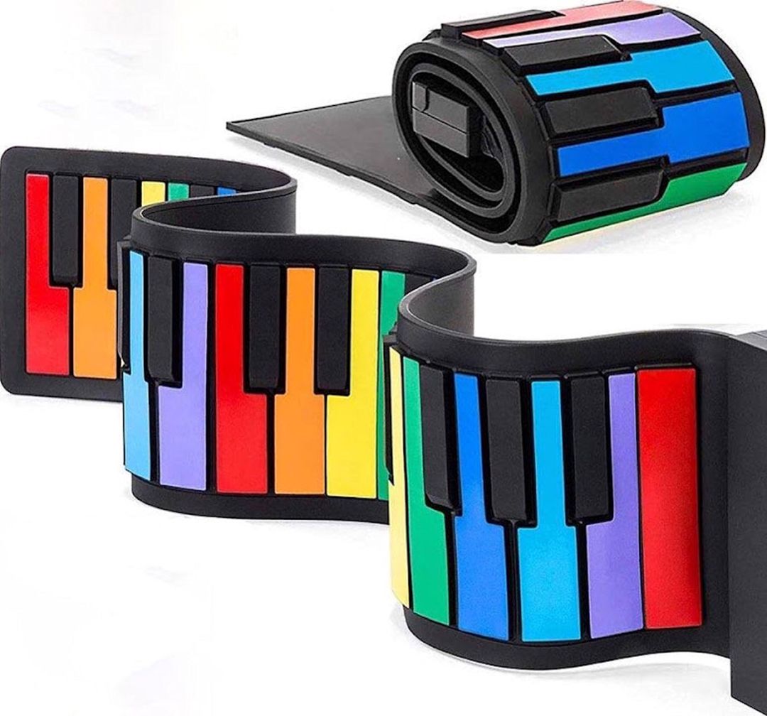Elastik piano uşaq üçün, rəngbərəng, 81x14 sm — Mallar, Bakı (3)