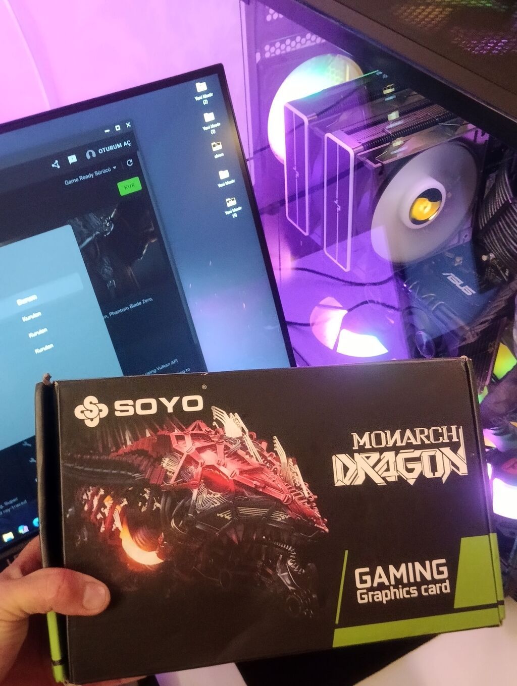 Videokart AMD Radeon RX 580, 8 GB, İşlənmiş — Qrafik kartlar, Bakı (3)