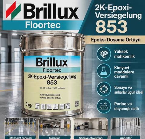Epoksi örtük Brillux Floortec 853 6 kq — Baku