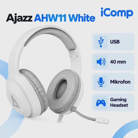 Ajazz AHW11 White Gaming Qulaqlıq — 49 ₼ · Baku · Qulaqcıqlar Ajazz AHW11 White Gaming Qulaqlıq — Baku
