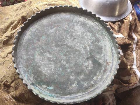 Böyük metal sini/tray - Material: ehtimalən mis və ya bürünc ərintisi — Баку