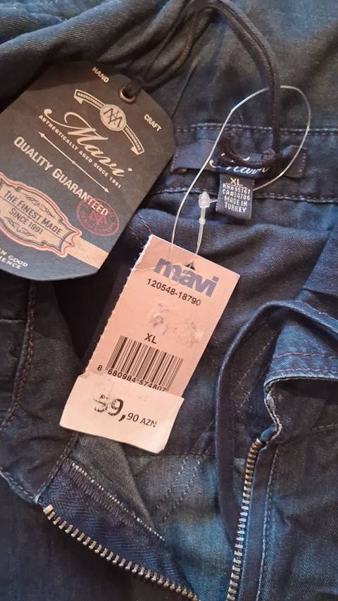 Kurtka, Cins, Payız, Mavi, XL — Баку