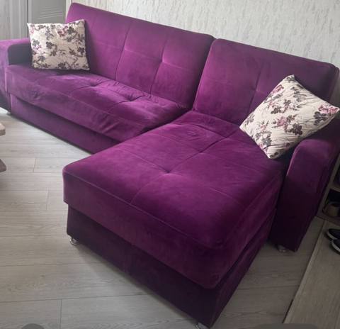 Yagmur brendinin künc/divan çarpayısı - Rəng: bənövşəyi (mor), yumşaq — 200 ₼ · Баку · Divanlər Yagmur brendinin künc/divan çarpayısı - Rəng: bənövşəyi (mor), yumşaq — Баку