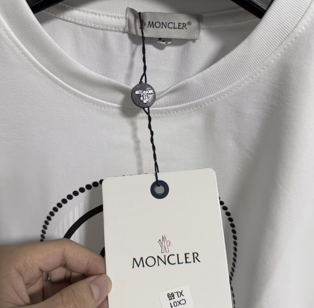 Futbolka, Moncler, XL, rəng - Ağ — Futbolka və polo, Bakı (3)