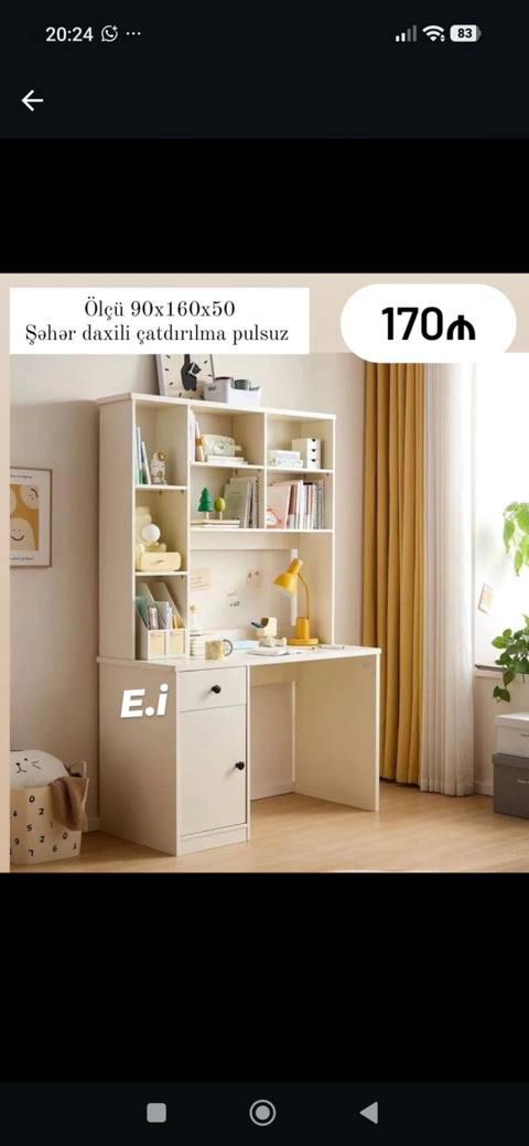 Düz masa, Stulsuz, Polkalı, Siyirməli — Baku