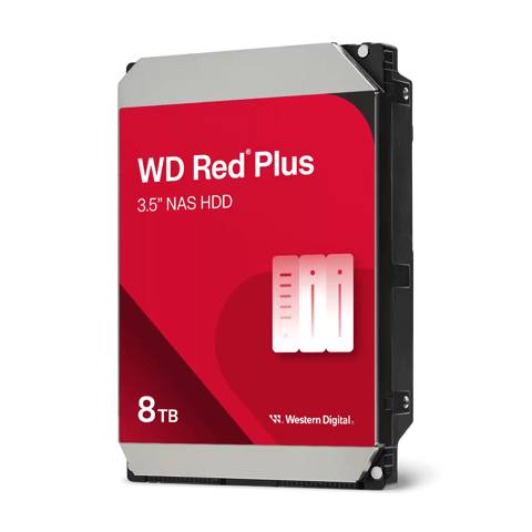 Wd, HDD, Red Plus, sata ııı, 3.5-inch, 8TB, WD80EFPX 72113800-6050600-000-RS — Bakı