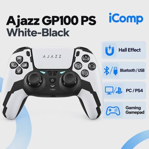 Ajazz GP100 PS White-Black Gaming Gamepad — 69 ₼ · Баку · Oyunlar, konsollər və proqramlar Ajazz GP100 PS White-Black Gaming Gamepad — Баку