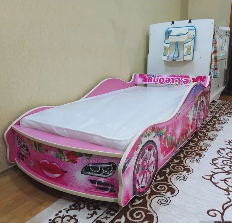 Uşaq çarpayı Çəhrayı rəng — Mebel, Bakı (2)