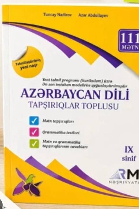 Azərbaycan dili 9-cu sinif, Ünvandan götürmə — სპორტი, ჰობი, დასვენება