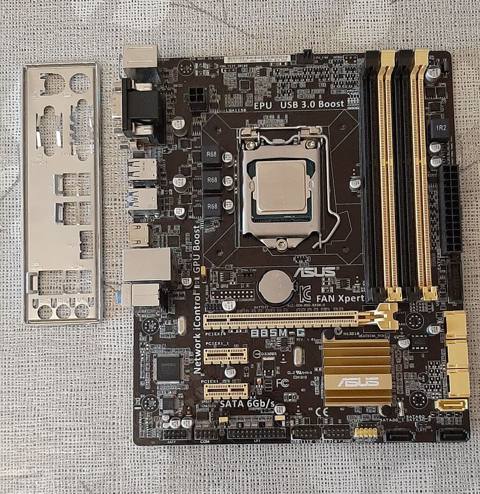 Bundle satılır - 75 AZN Ana plata Asus B85M-G CPU Intel — Kompüter hissələri — Материнские платы