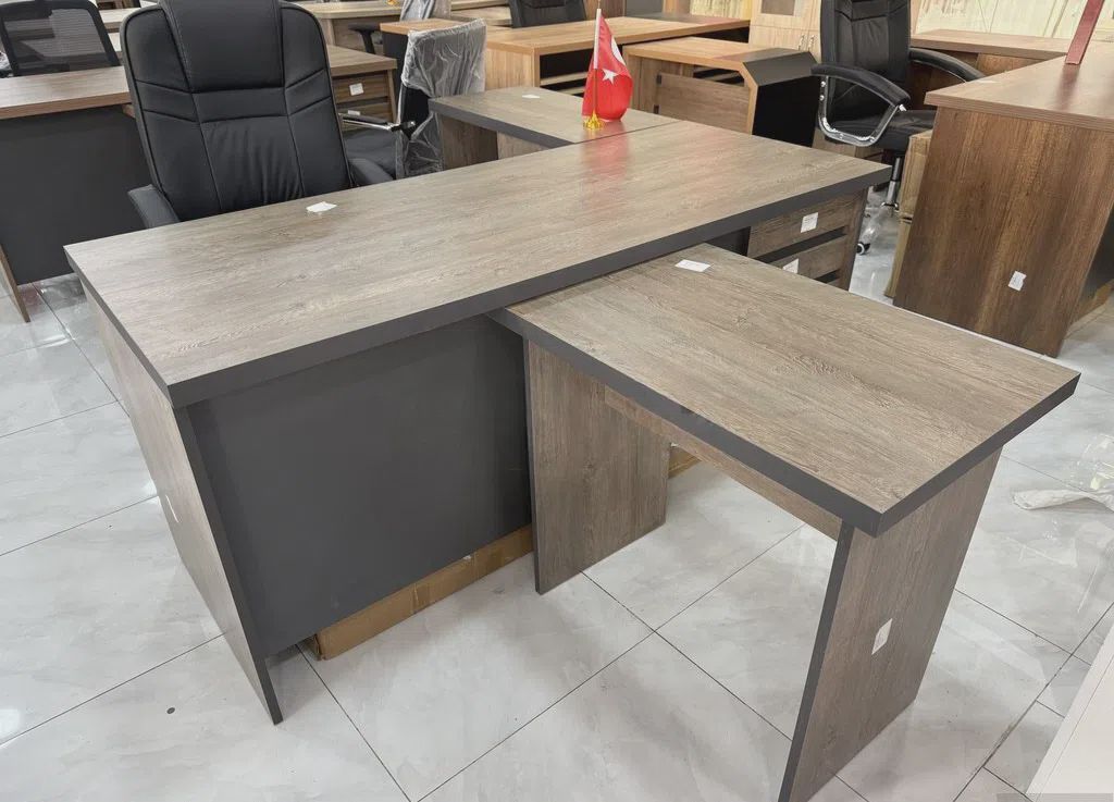 Ofis masası Boz rəng — Ofis mebeli (3)