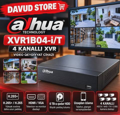 Dahua XVR1B04-I/T 4 kanallı videoqeydiyyat cihazı — Баку