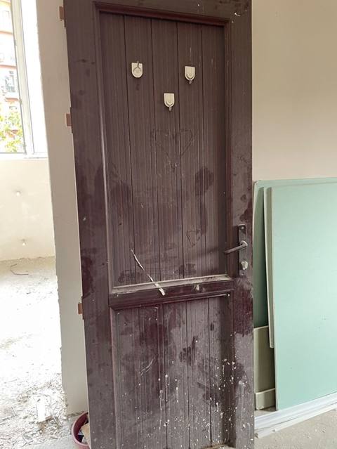 Plastik hamam qapısı - Material: plastik, şaquli relyefli lamel — Bakı