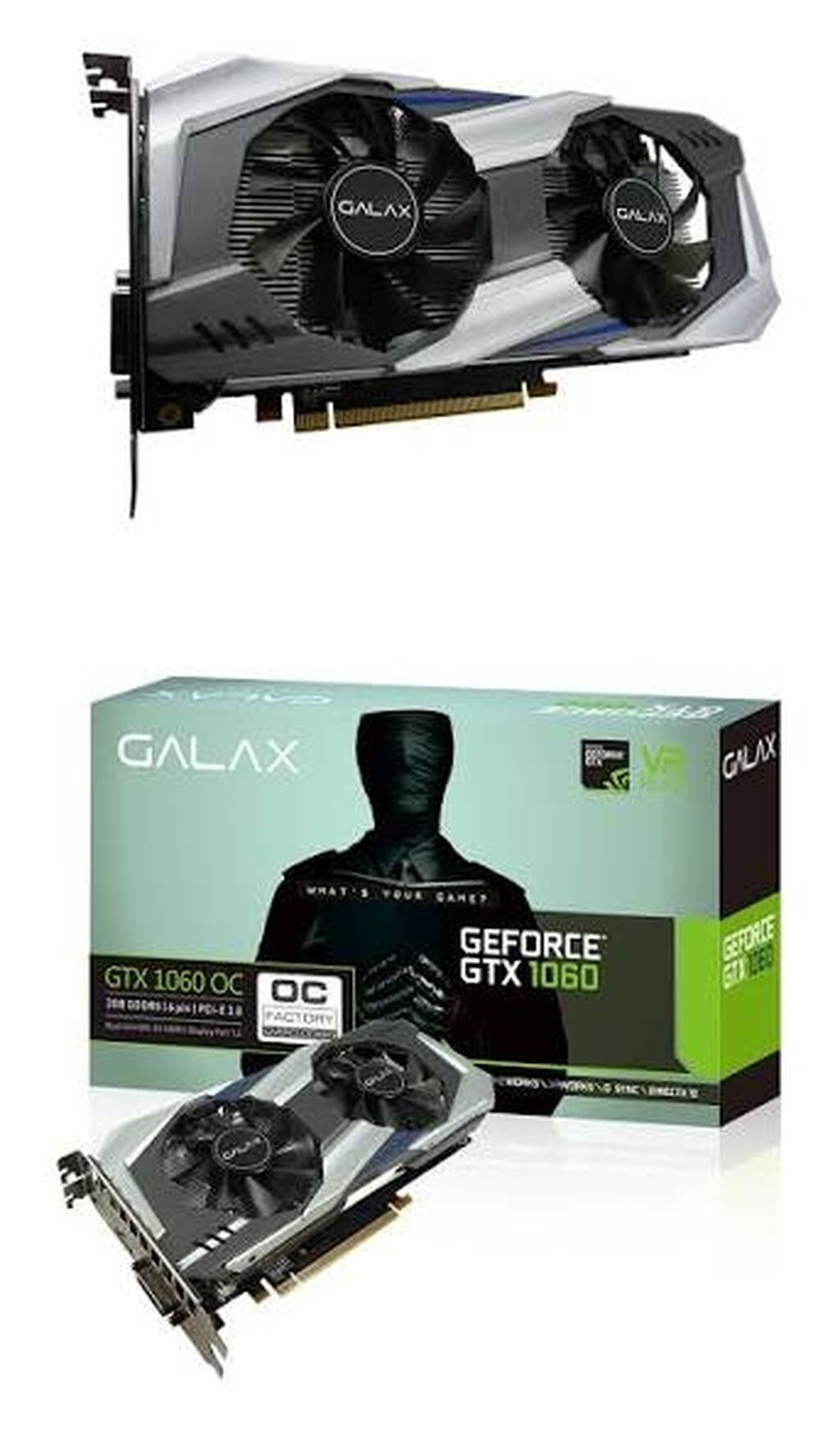 Videokart GeForce GTX 1060, 4 GB, İşlənmiş — Qrafik kartlar, Bakı (4)
