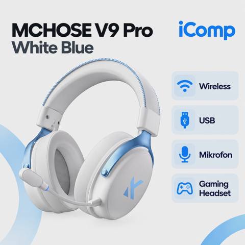 Mchose V9 Pro White Blue Gaming Qulaqlıq — 125 ₼ · Baku · Qulaqcıqlar Mchose V9 Pro White Blue Gaming Qulaqlıq — Baku