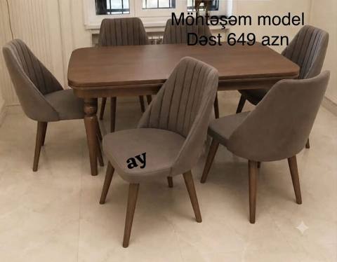 Möhtəşəm model – yemək otağı dəsti Dəst 649 AZN Tərkibi: - 1 ədəd — Баку