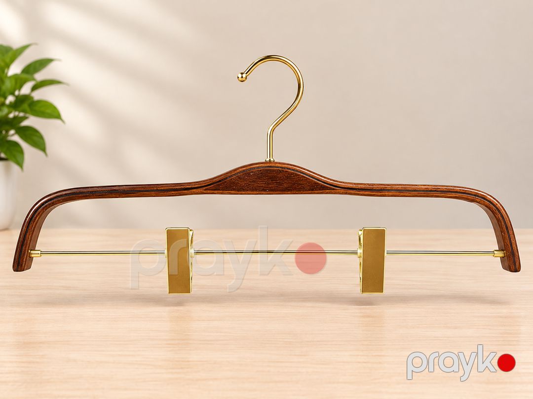 Ağac paltaraltı asqısı brass hook ilə — Askılar, Binə (3)