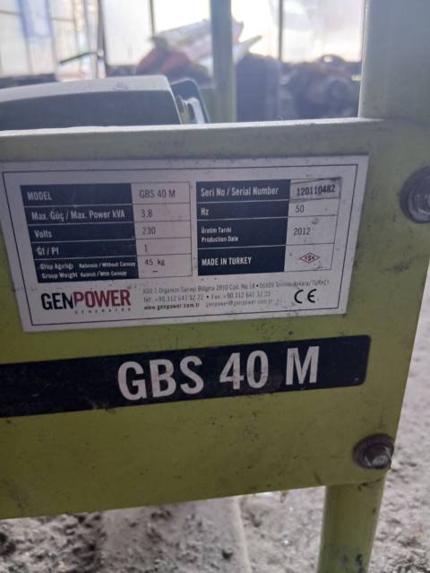 Genpower GBS 40 M benzin generator - Model: GBS 40 M - Maks. güc: 3.8 — 400 ₼ · Bakı · Generatorlar Genpower GBS 40 M benzin generator - Model: GBS 40 M - Maks. güc: 3.8 — Bakı
