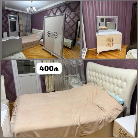 Endirim olundu Yataq dəsti satılır 400₼. Matrası var.Ünvan — Furniture