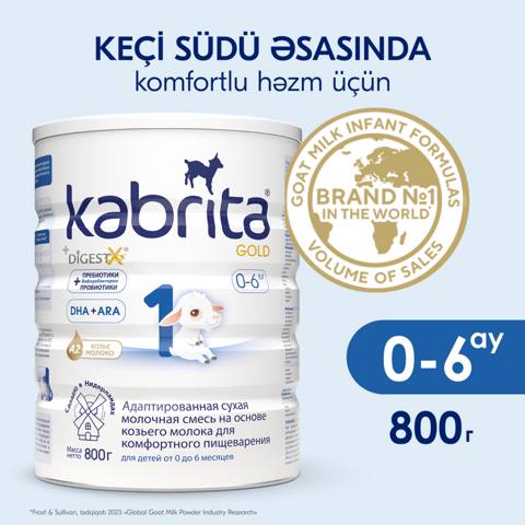 Quru südlü qatışıq Kabrita 1 Gold uyğunlaşdırılmış keçi südü əsasında, 0-6 ay, 800 q — 70.37 ₼ · Bakı · Mallar Quru südlü qatışıq Kabrita 1 Gold uyğunlaşdırılmış keçi südü əsasında, 0-6 ay, 800 q — Bakı