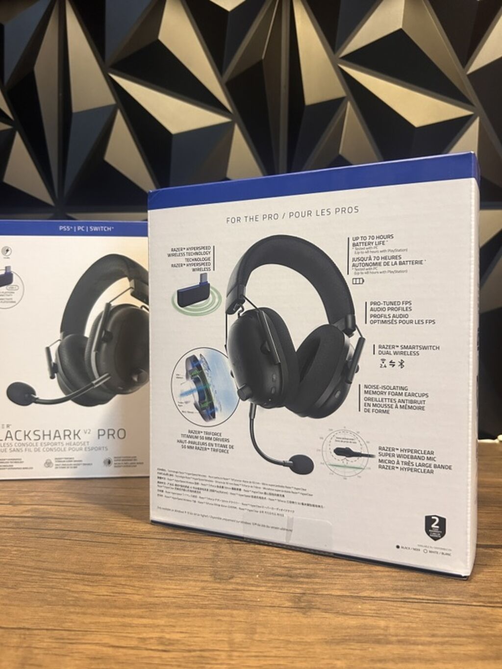 Məhsul: Razer BlackShark V2 Pro Wireless – PlayStation / PC Razer — Səs texnikası, Bakı (2)