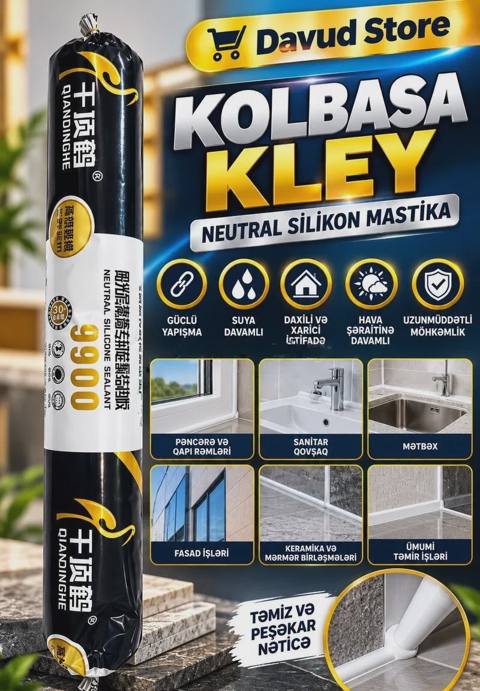 Silikon mastika kolbasa kley 9900 — Баку