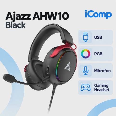 Ajazz AHW10 Black Gaming Qulaqlıq — 79 ₼ · Baku · Qulaqcıqlar Ajazz AHW10 Black Gaming Qulaqlıq — Baku