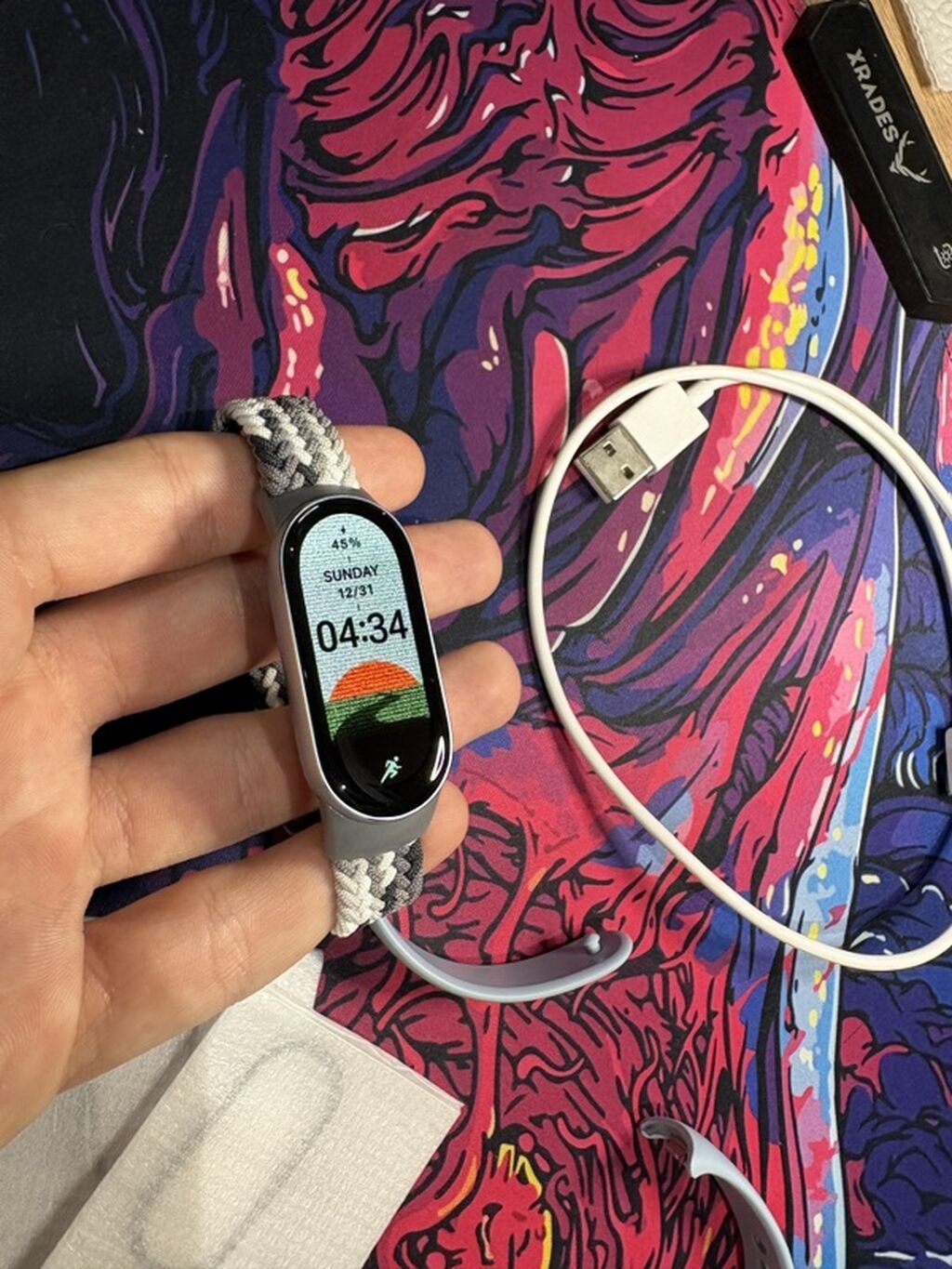 İşlənmiş, Smart qolbaq, Xiaomi, Bluetooth, rəng - Gümüşü — Fitness biləkliklər, Bakı (5)