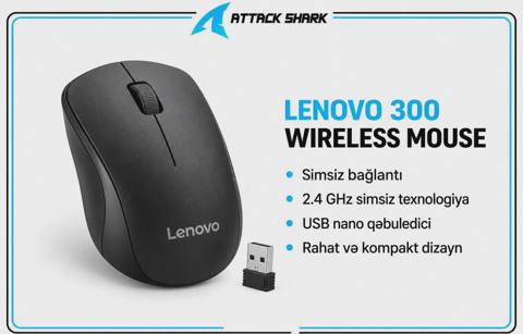 Kompüter siçanı Lenovo 300 Wireless Mouse — Баку