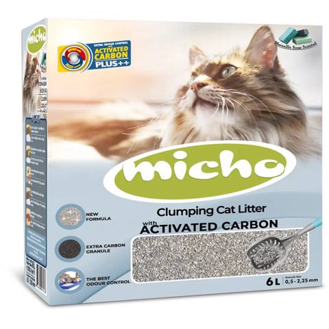 Pişik lotoku üçün doldurucu Micho Activated Carbon, 6 l — Mallar