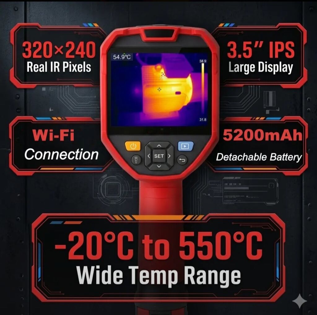 Peşəkar termal kamera Model: Unı-t UTi730E Yüksək dəqiqlikli termal — Ölçü alətləri, Bakı (2)