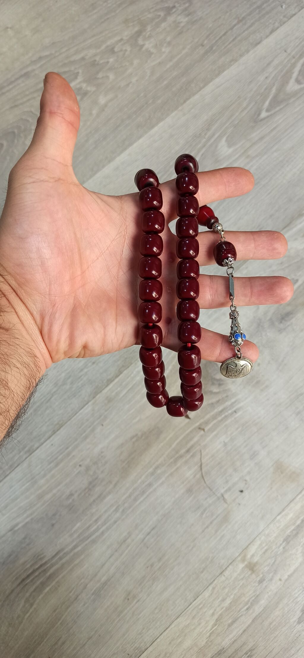 Orijinal traşlı Qədimi Osmanlı Bakalit Sığma təsbehləri 2 si bir — Uca bilərziklər, Saray (5)