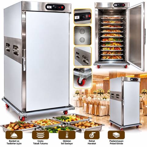 Professional banket arabası – istiliyini qoruyan peşəkar avadanlıq — 2 400 ₼ · Baku · Digər Professional banket arabası – istiliyini qoruyan peşəkar avadanlıq — Baku