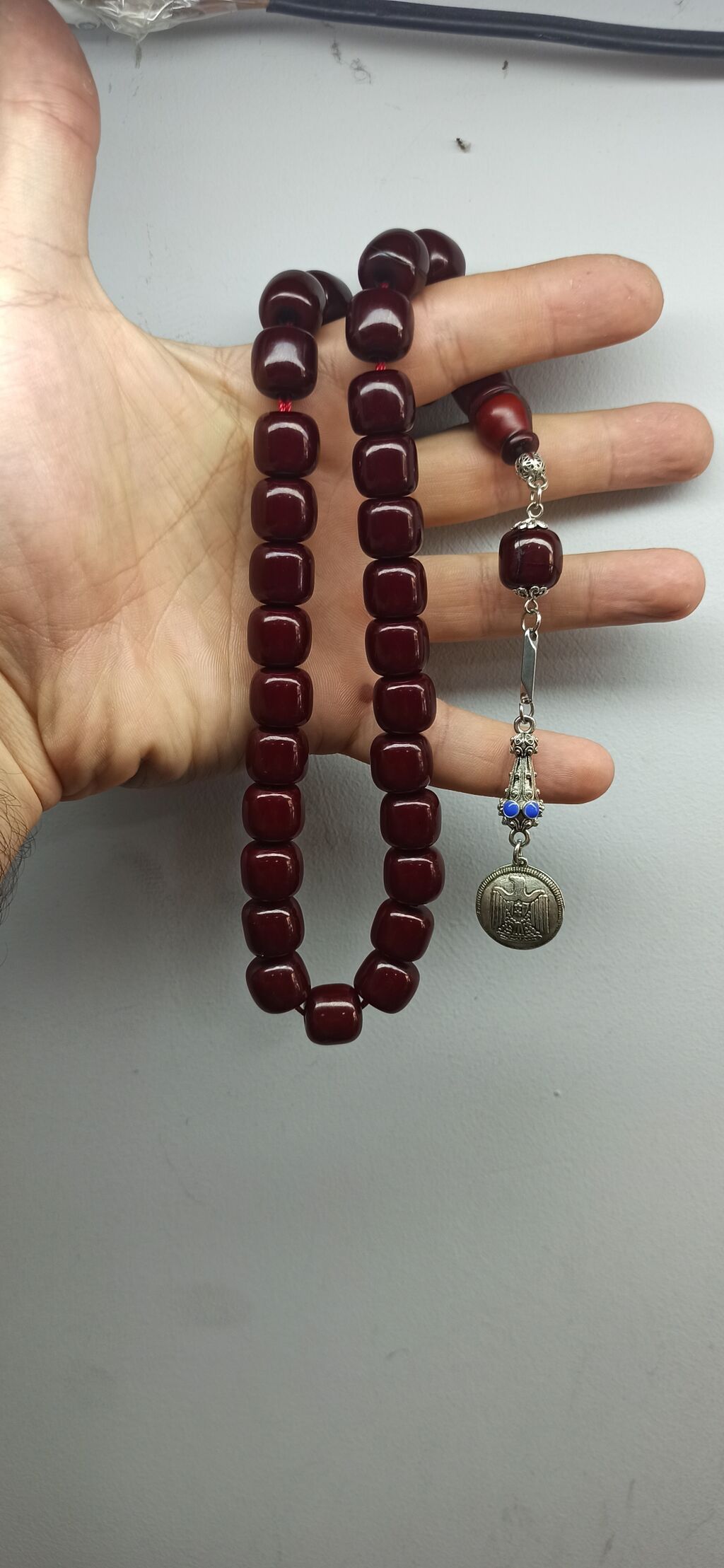 Orijinal traşlı Qədimi Osmanlı Bakalit Sığma təsbehləri 2 si bir — Uca bilərziklər, Saray (3)