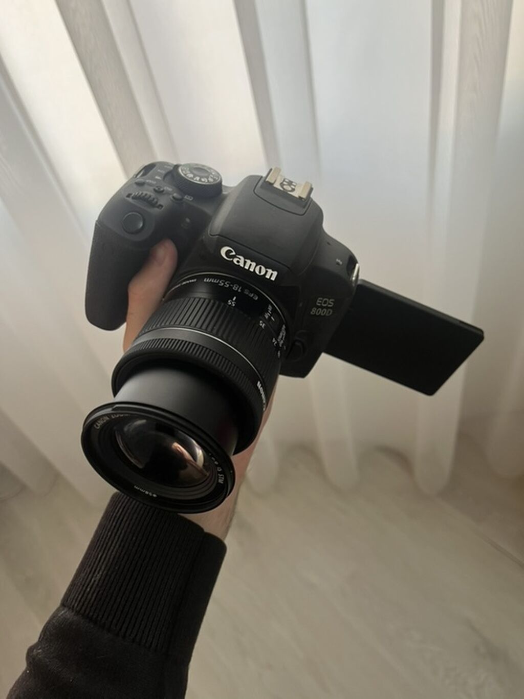 Canon EOS 800D (EF‑S 18‑55mm IS STM Kit) - 24.2 MP Aps‑c Cmos sensor — Fotoaparat, Bakı (5)