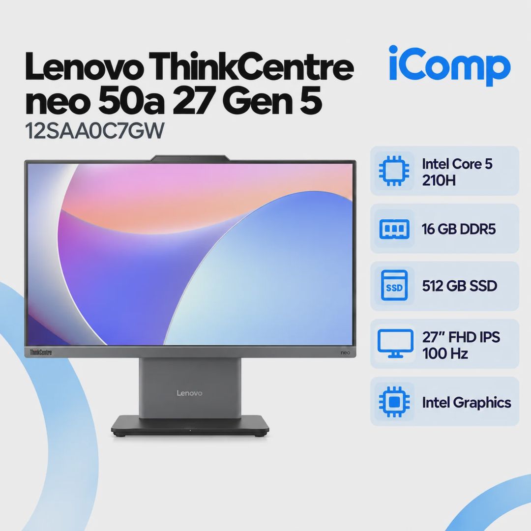 Lenovo ThinkCentre neo 50a 27 Gen 5 (12SAA0C7GW) AiO PC — Monobloklar, Bakı