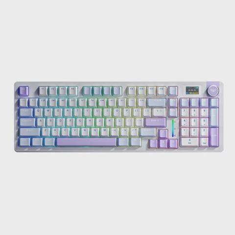 Aula S98 Pro Light Blue White Black Purple Mechanical Gaming Keyboard — 169 ₼ · Baku · Klaviaturalar və siçanlar Aula S98 Pro Light Blue White Black Purple Mechanical Gaming Keyboard — Baku